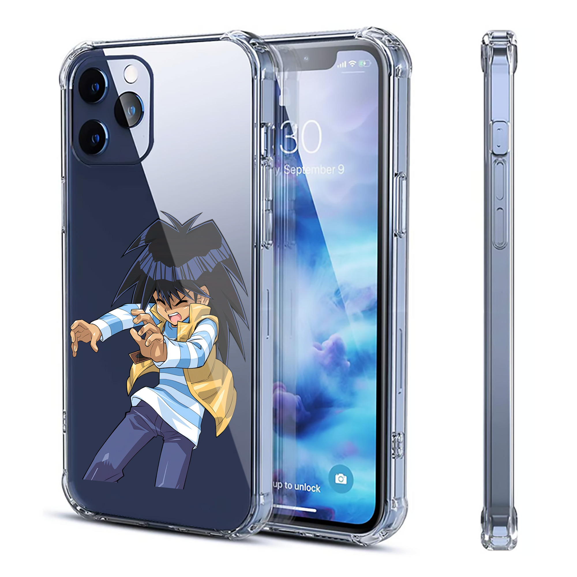 （画像用） 遊☆戯☆王 Yu-Gi-Oh! 【iPhone 12シリーズ対応】透明スマホケース（クリアソフトケース）